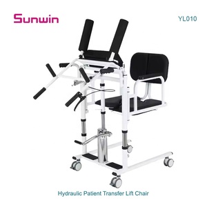 Professional Hydraulic Patient Lift Chair Elderly Transfer Wheelchair