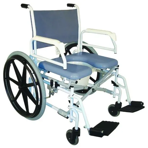 Invacare Mobile Commode Wheelchair with Large Wheels