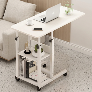 Mobile Over Bed Table Height Adjustable Rolling Laptop Side Table