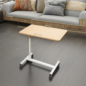 Height Adjustable Convertible Overbed Lifting Table With Casters