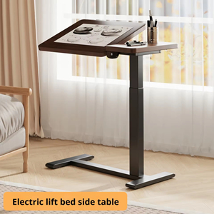 Economical Easy Assembly Durable Adjustable Overbed Table
